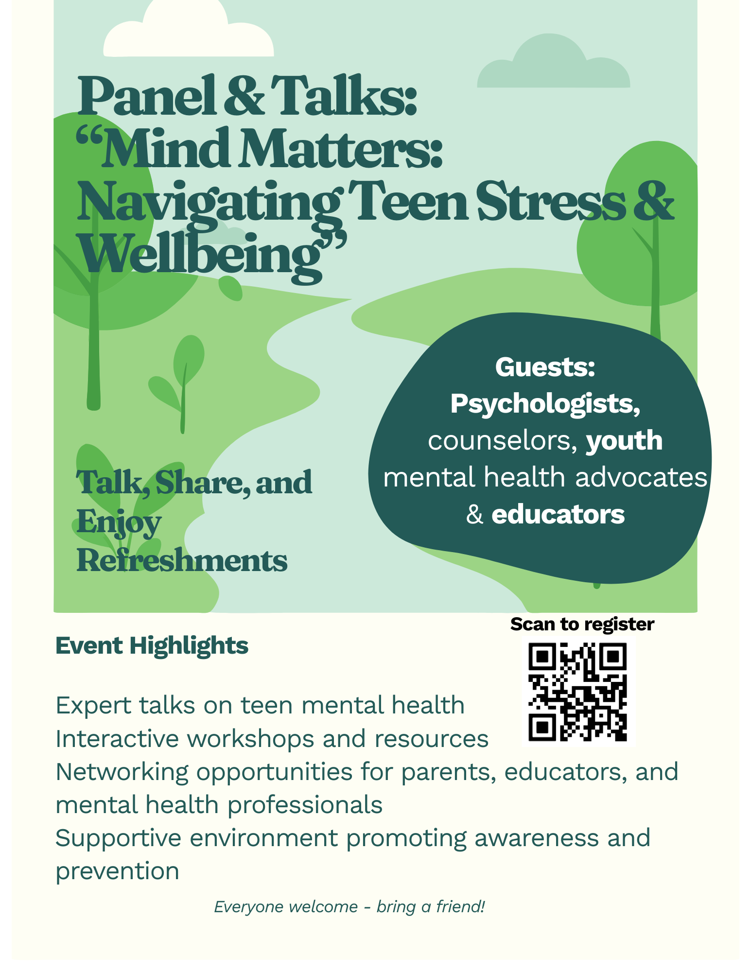 Teen Talk Event Flyer